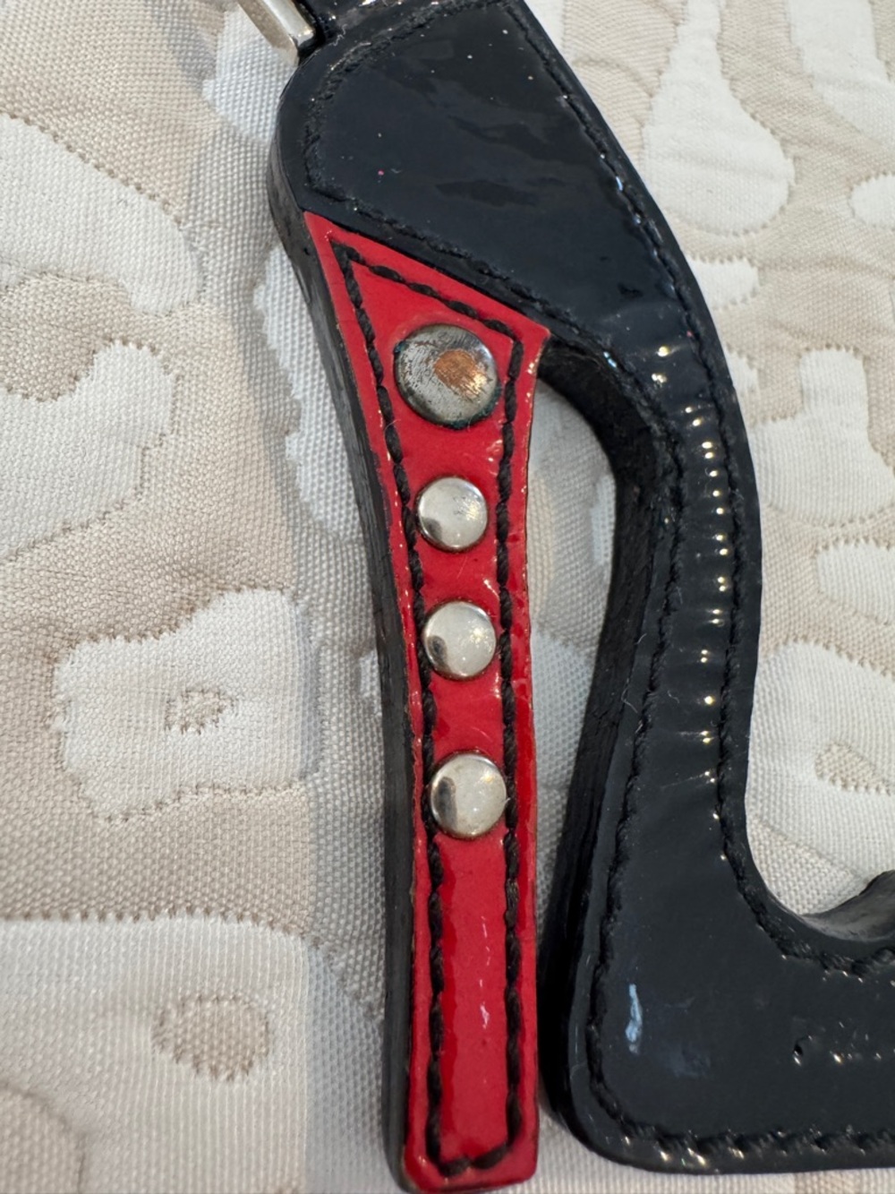 Authentic Prada Patent Stiletto Keychain - Picture 5 of 6
